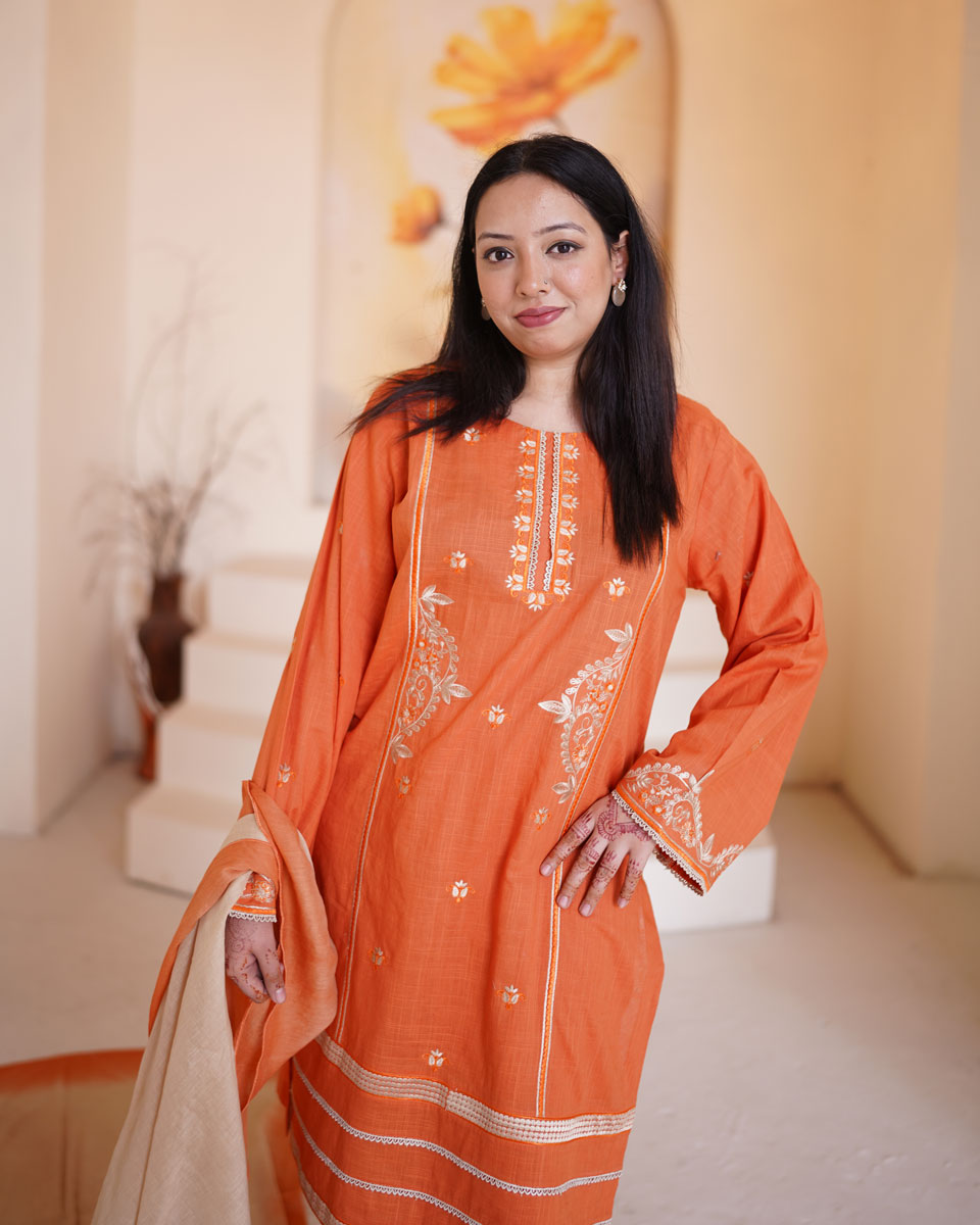 Orange 3 Piece